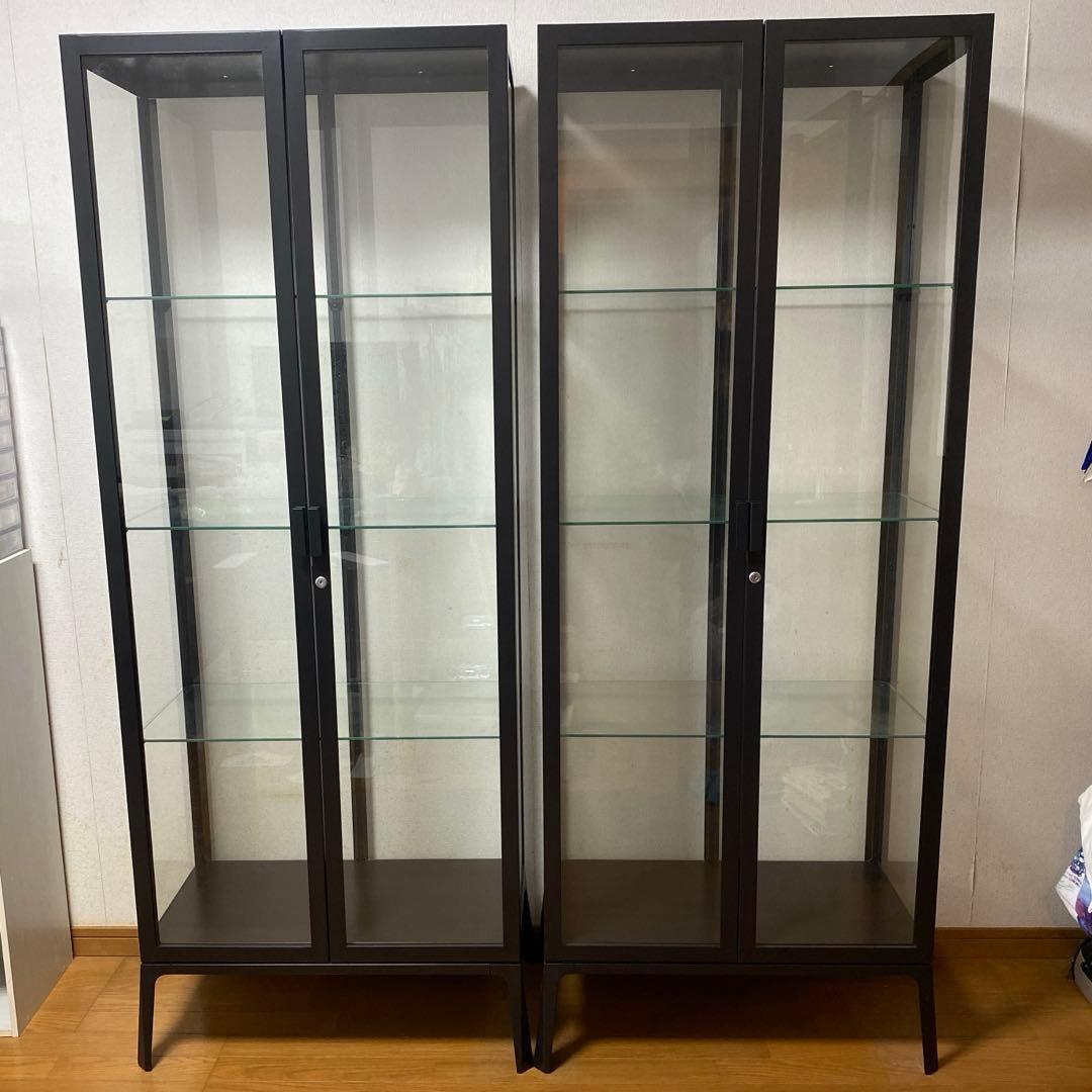 357様【引取限定】IKEA イケア コレクションケース ミルスボ 黒 1点