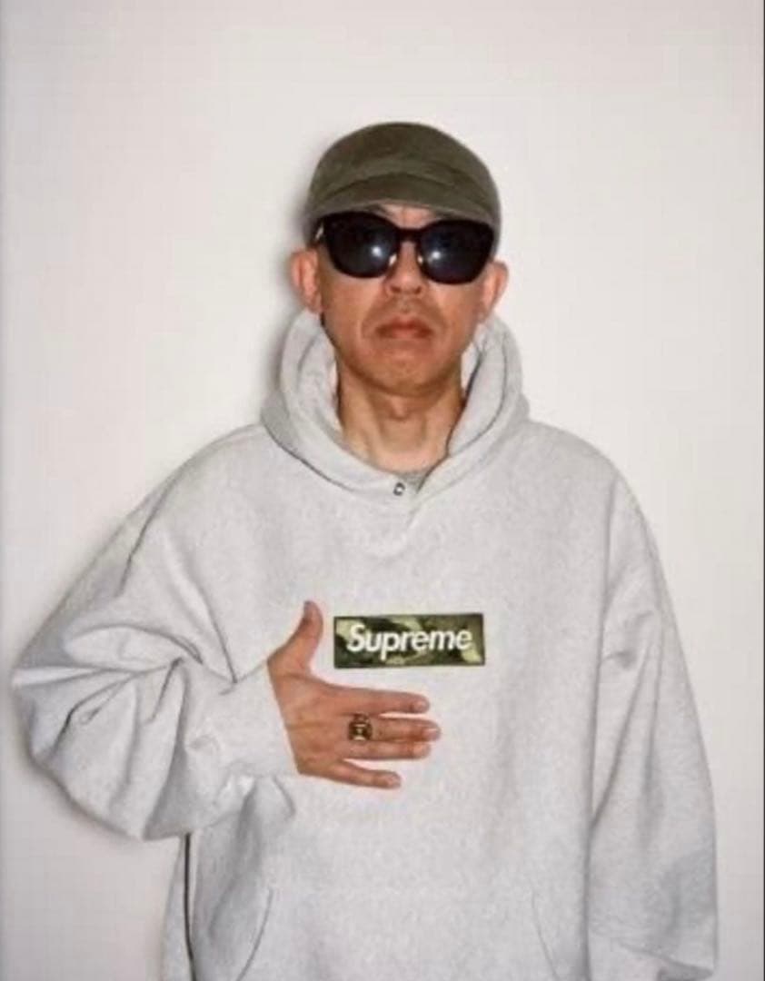 トップス Supreme Box Logo Hooded Ash Grey\