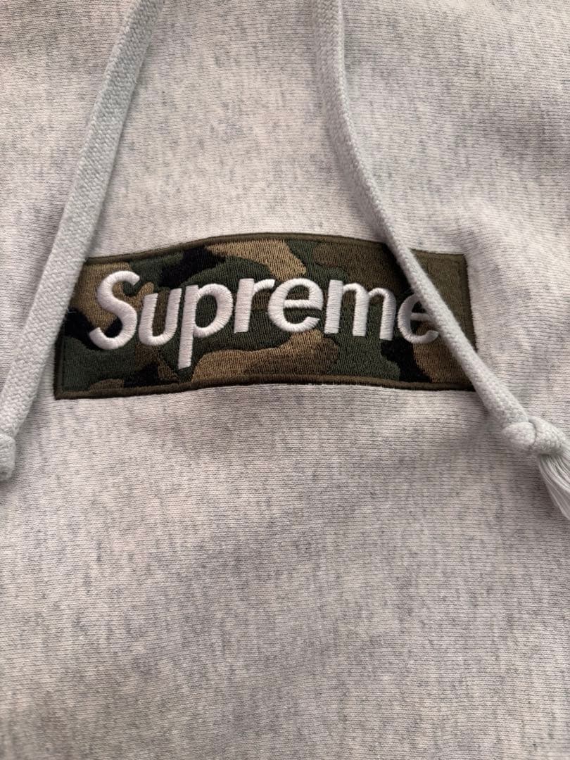 トップス Supreme Box Logo Hooded Ash Grey\" (23FW)