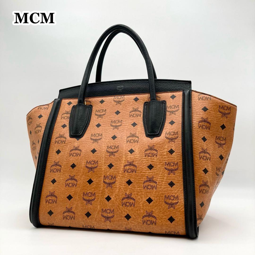 temamo❤️444✨ MCM ヴィセトス ハンドバッグ レザー 総柄