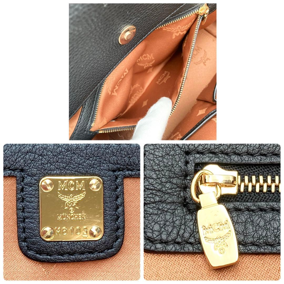 temamo❤️444✨ MCM ヴィセトス ハンドバッグ レザー 総柄