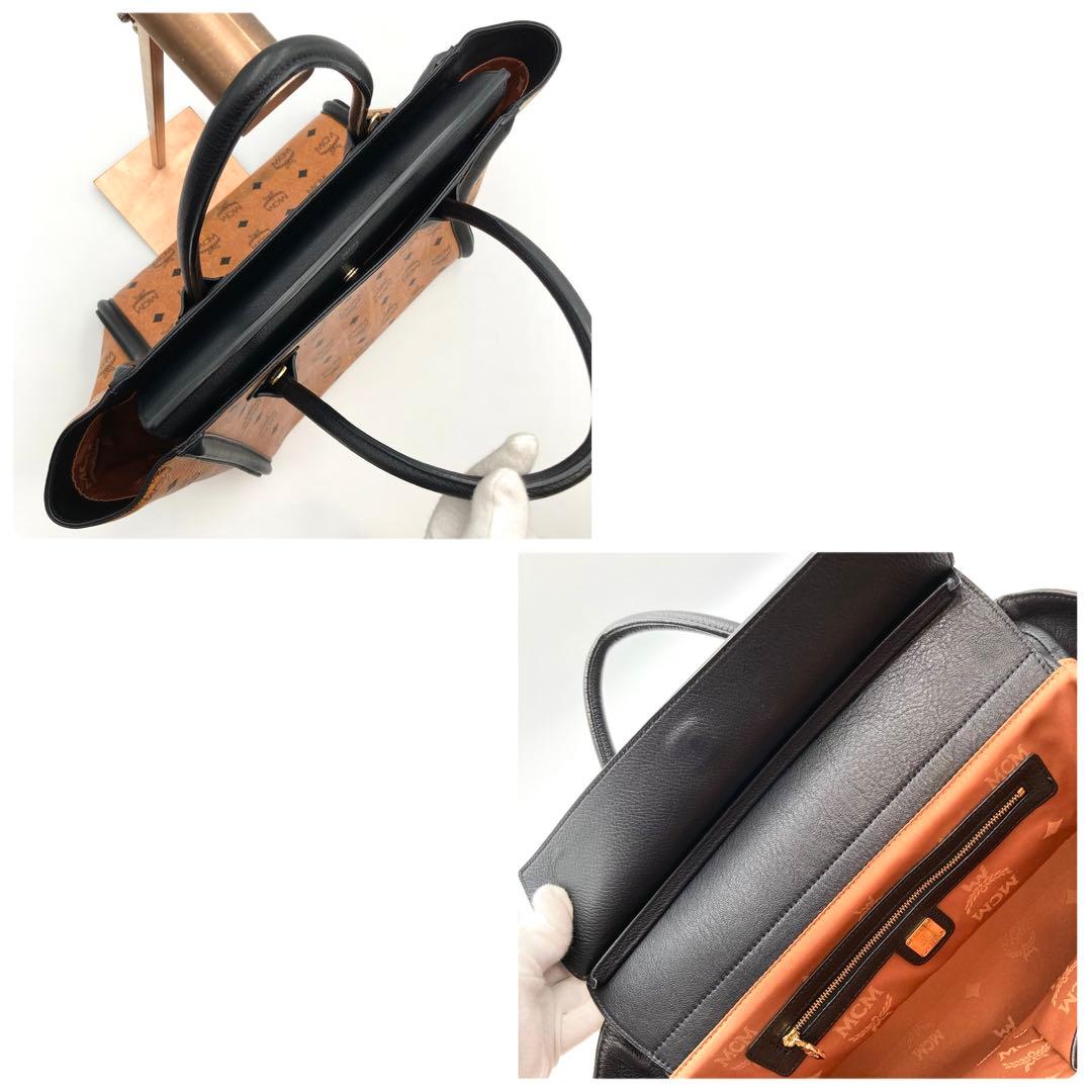 temamo❤️444✨ MCM ヴィセトス ハンドバッグ レザー 総柄