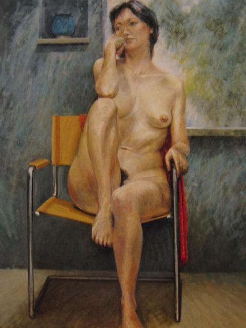 池田良則、ペルシャ壺と裸婦、希少画集画、新品高級額・額装付、状態良好