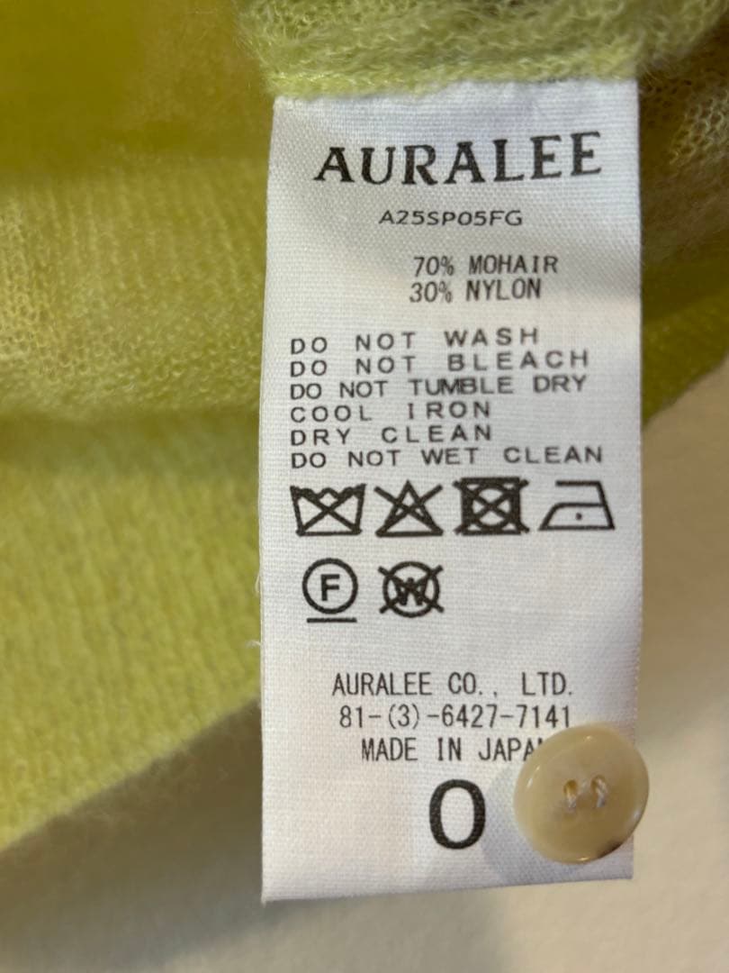 AURALEE（オーラリー）KID MOHAIR SHEER ポロニット