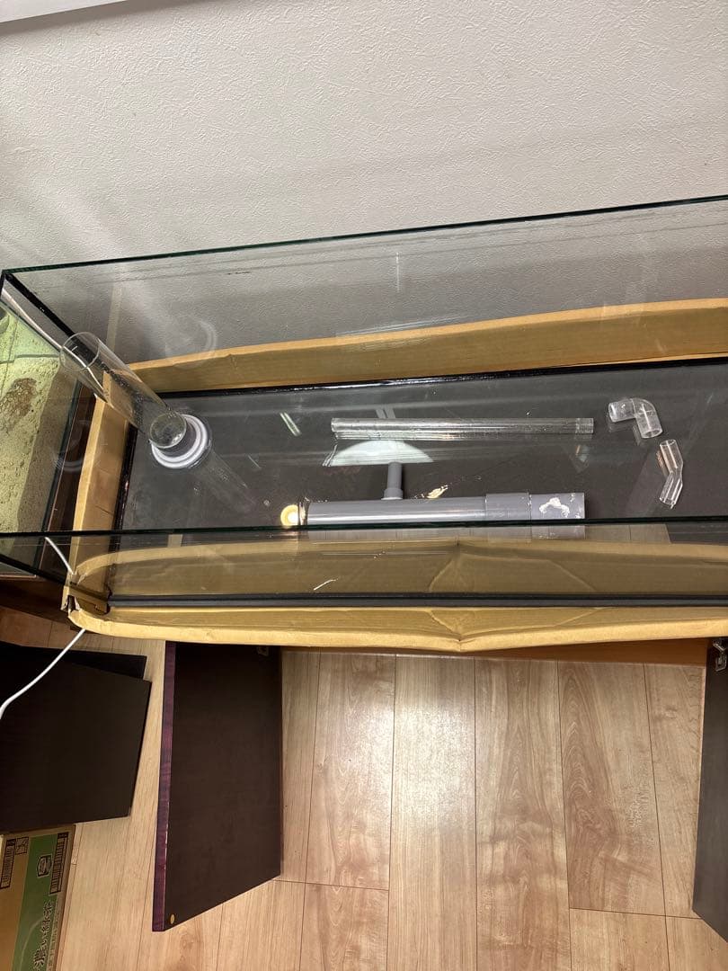 専用900×300×300オーバーフローセット(水槽)ブラックシリコン