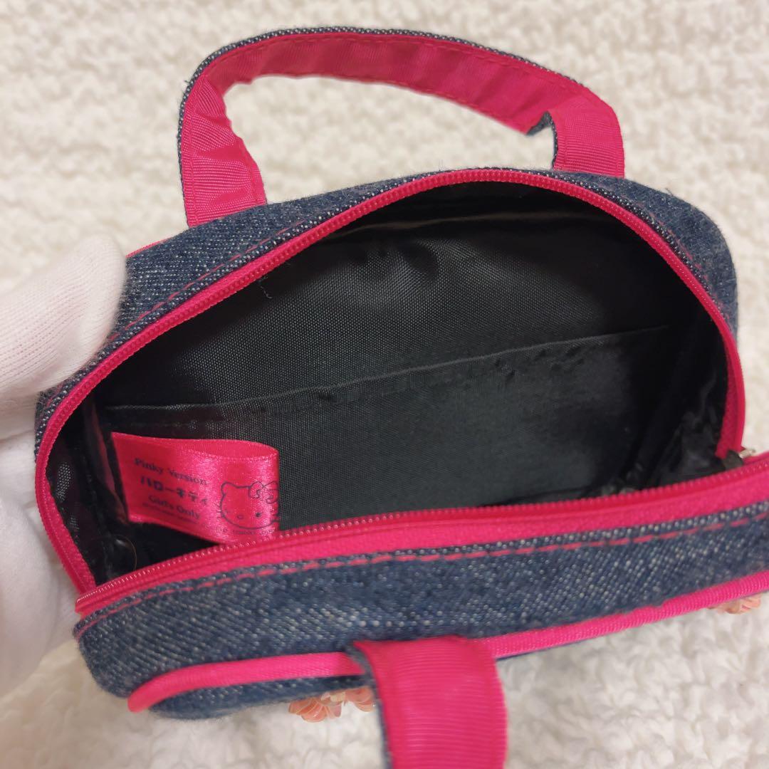 希少　ハローキティ　キティちゃん　サンリオ　デニム　手帳　ケース　ポーチ　未使用