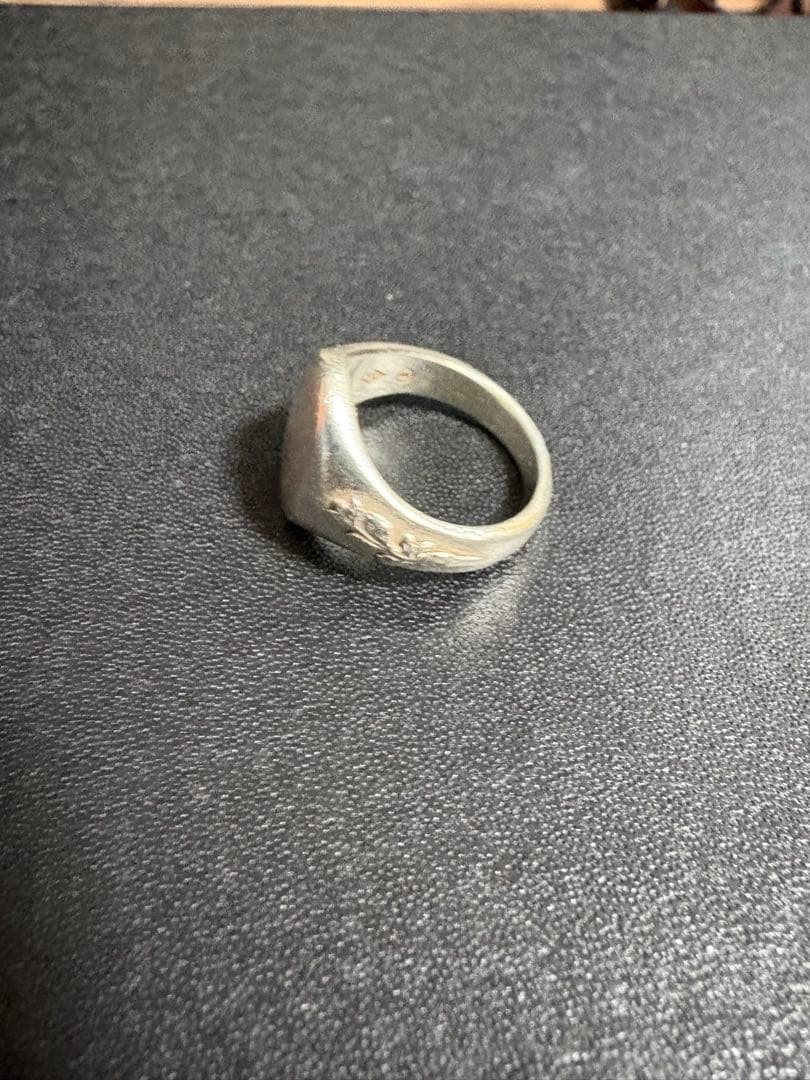 アクセサリー WAKANSILVERSMITH Oval signet ring olive