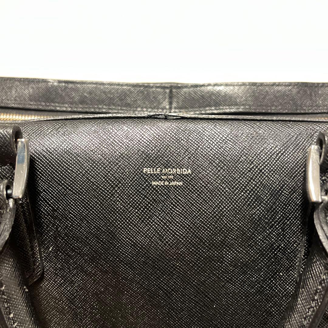 す*ん様 ペッレモルビダキャピターノ 2室タイプ 2way ブリーフケース黒ブラ