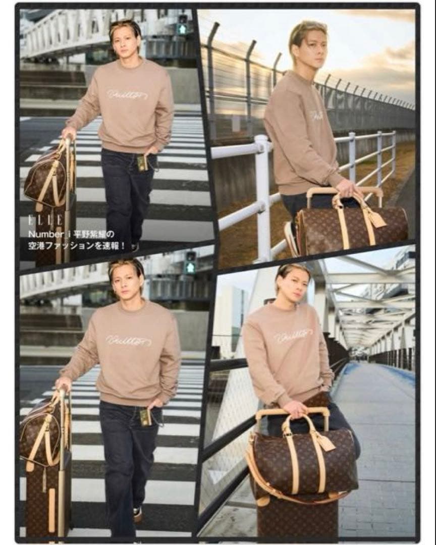 【美品 Louis Vuitton】 キーポル・バンドリエール50