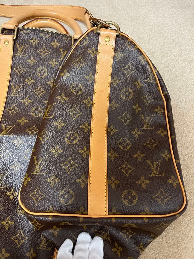 【美品 Louis Vuitton】 キーポル・バンドリエール50