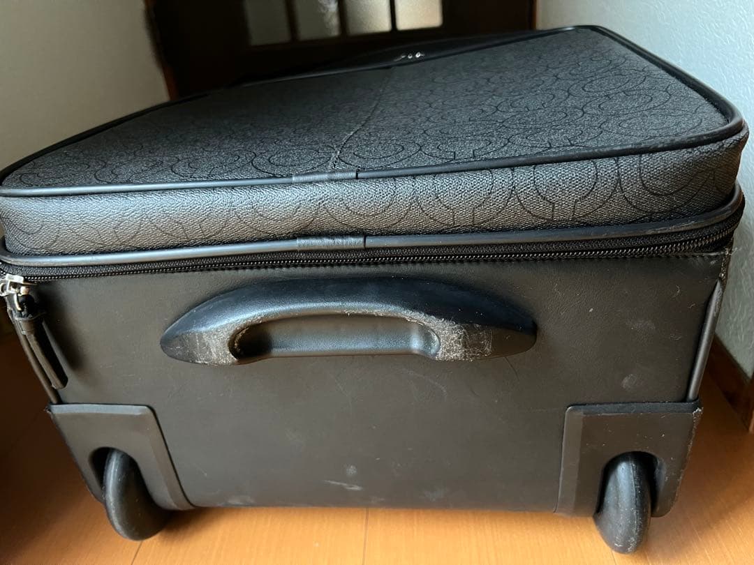 コーチ　77135 オプアート　PVC レザー　キャリーケース