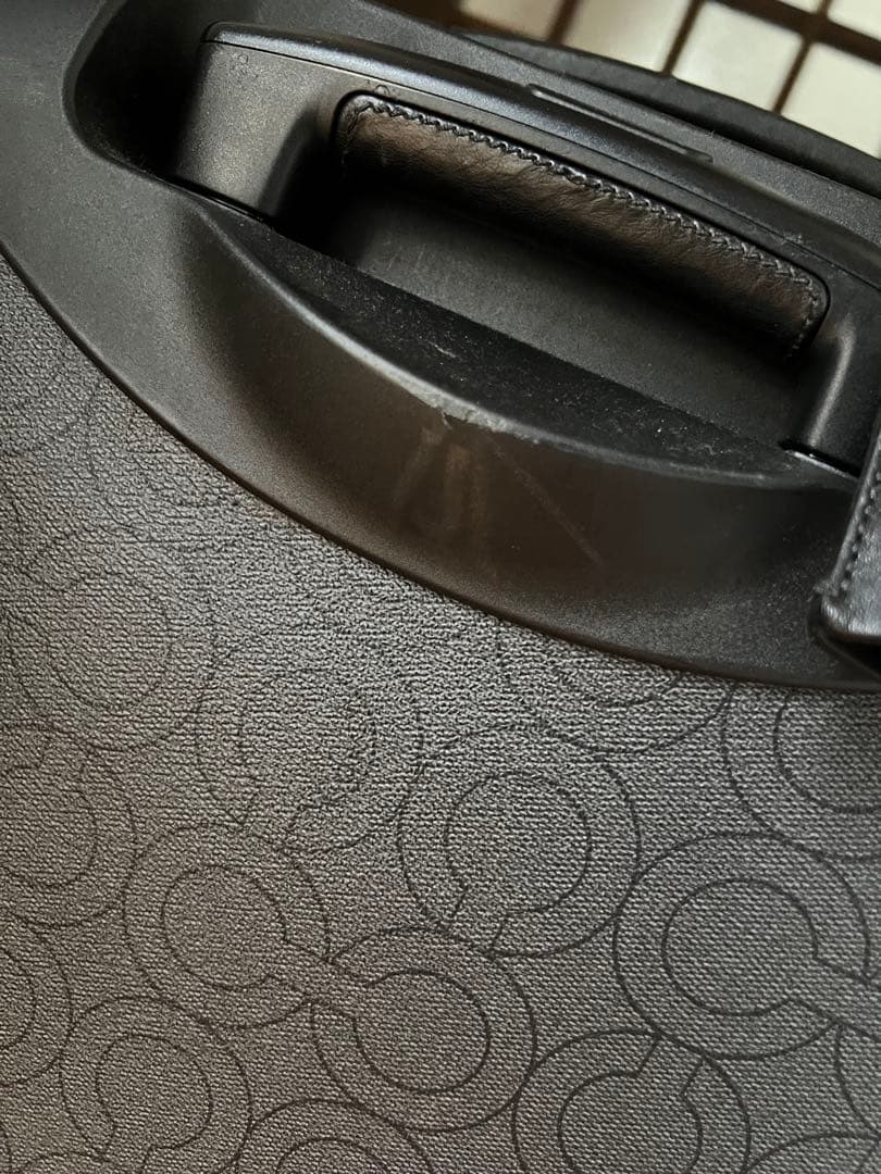 コーチ　77135 オプアート　PVC レザー　キャリーケース