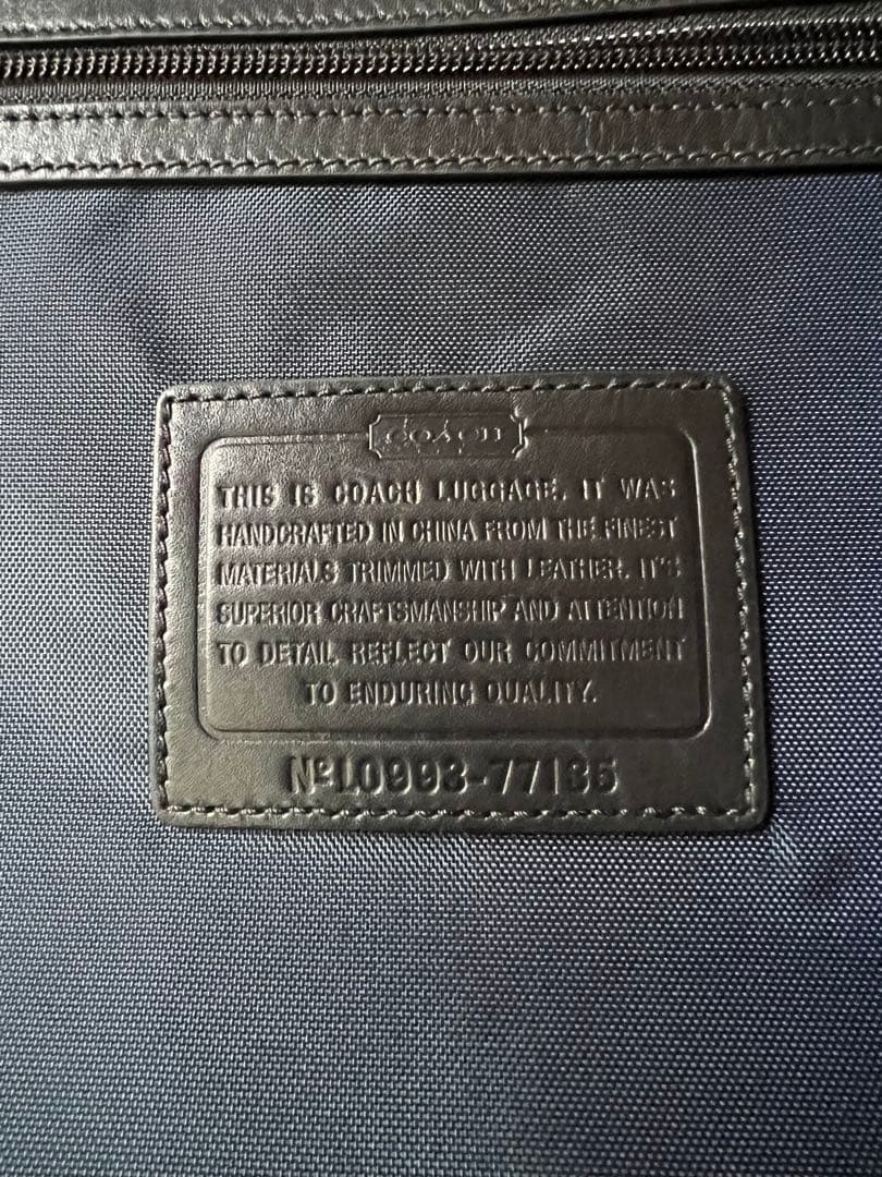 コーチ　77135 オプアート　PVC レザー　キャリーケース