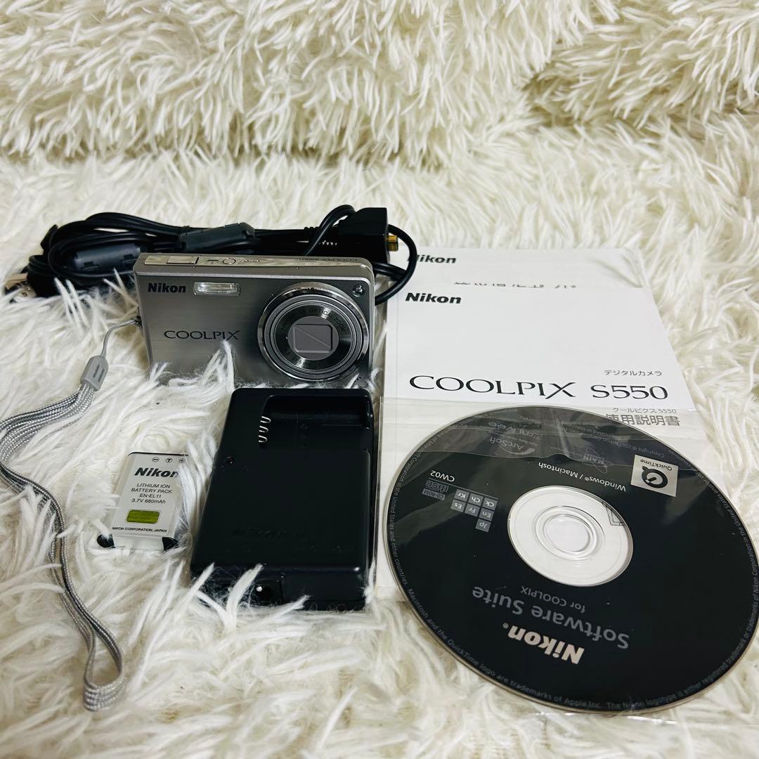 【美品】Nikon Coolpix S550 動作良好！