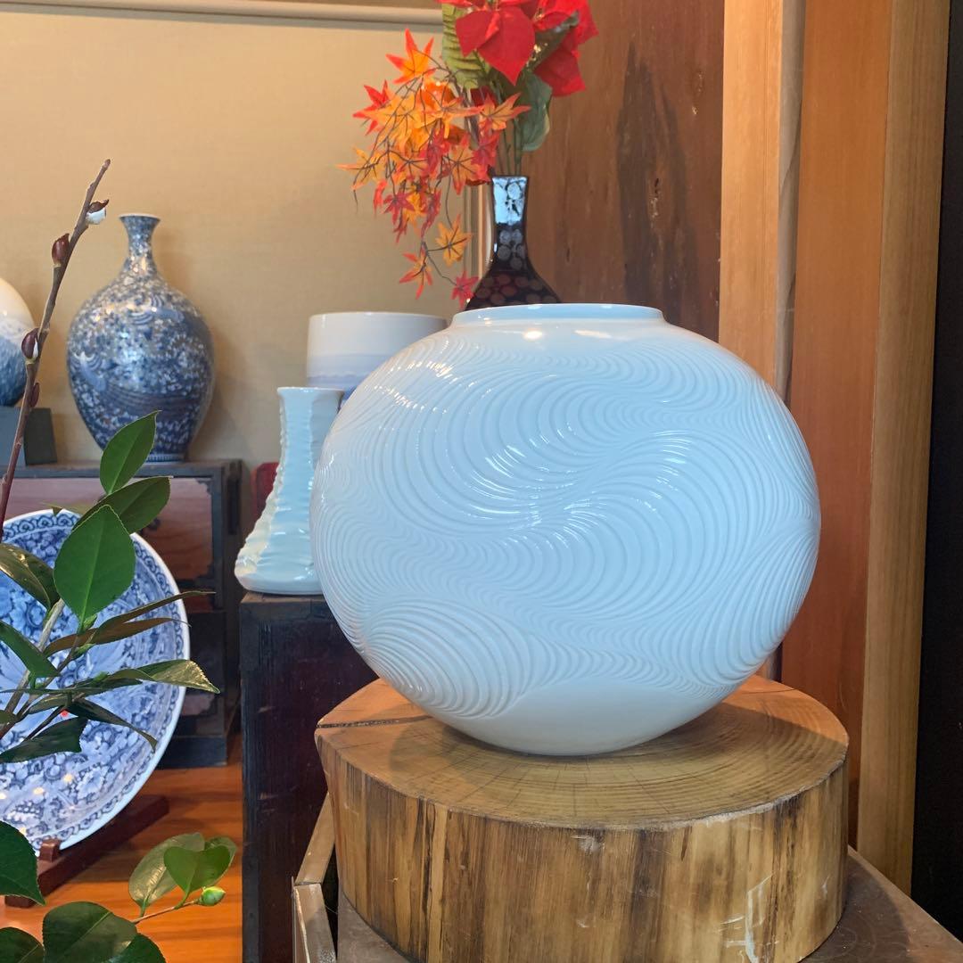 うず潮　手彫り　轆轤成形
