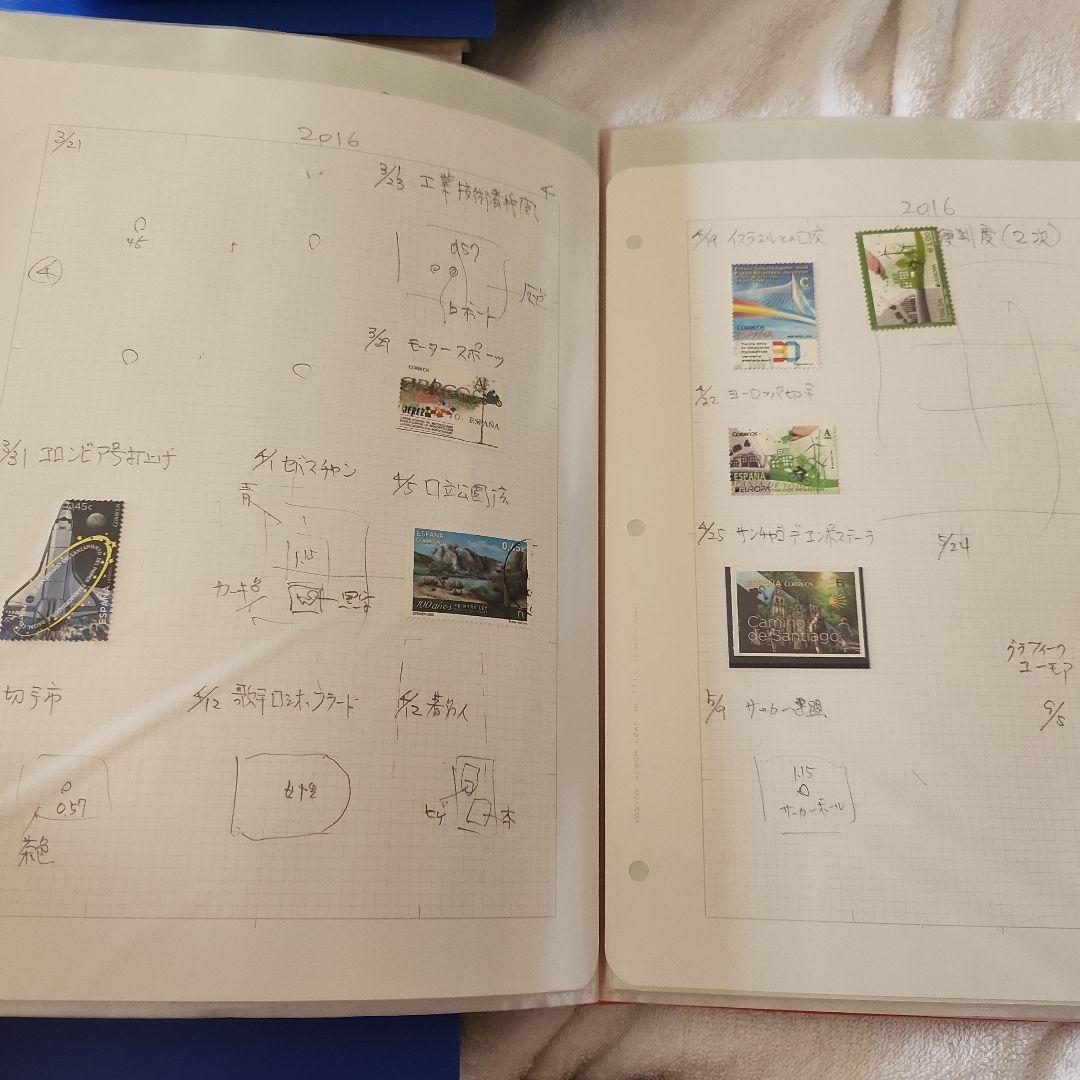 スペイン　使用済み切手　8冊
