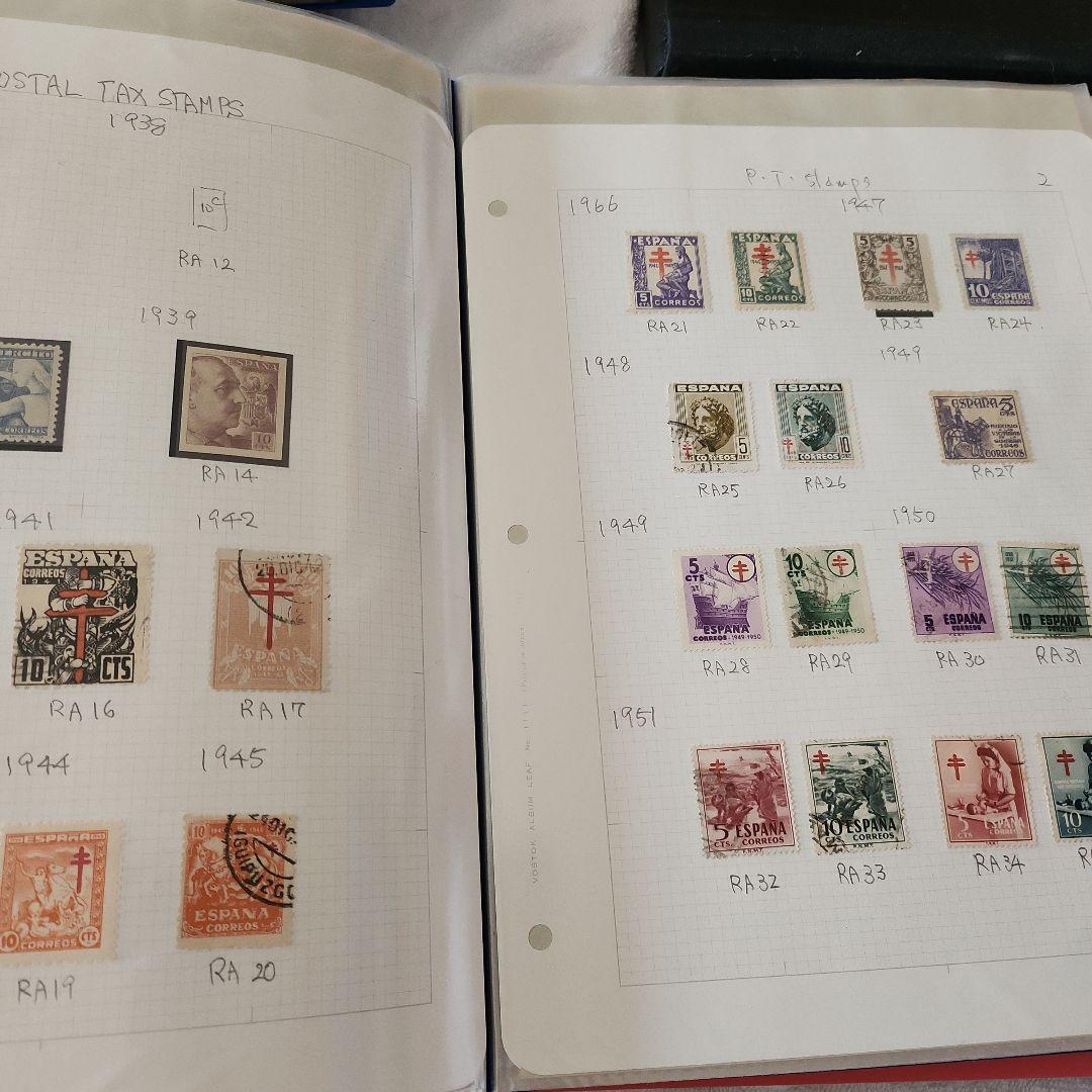 スペイン　使用済み切手　8冊