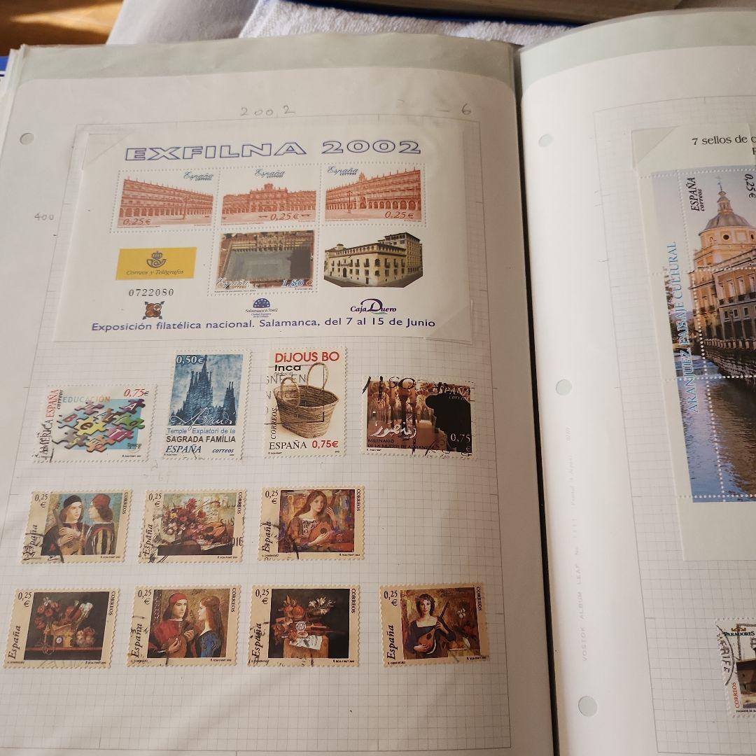 スペイン　使用済み切手　8冊