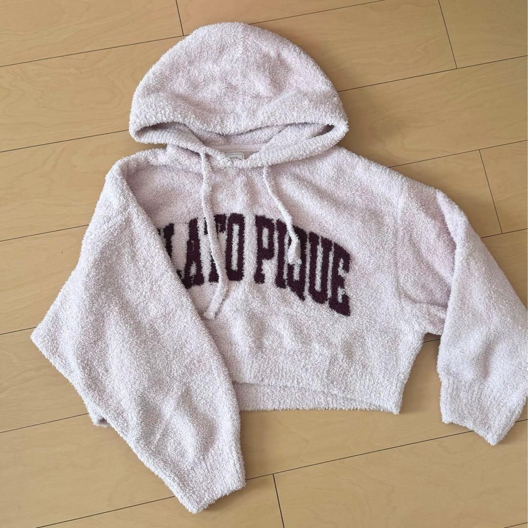 【美品】ジェラートピケ モコモコルームウェア ピンク ロゴ ショート丈 セット