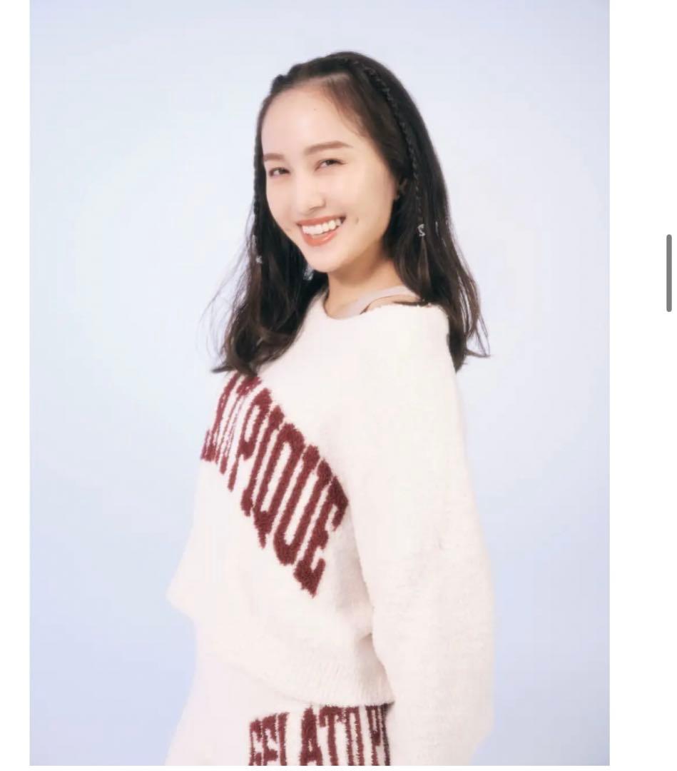 【美品】ジェラートピケ モコモコルームウェア ピンク ロゴ ショート丈 セット