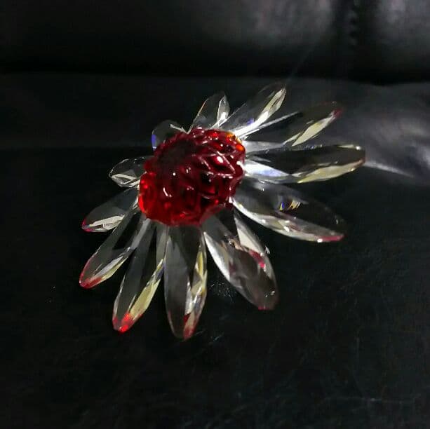 スワロフスキー フィギュリン 置物 レッドマーガレット