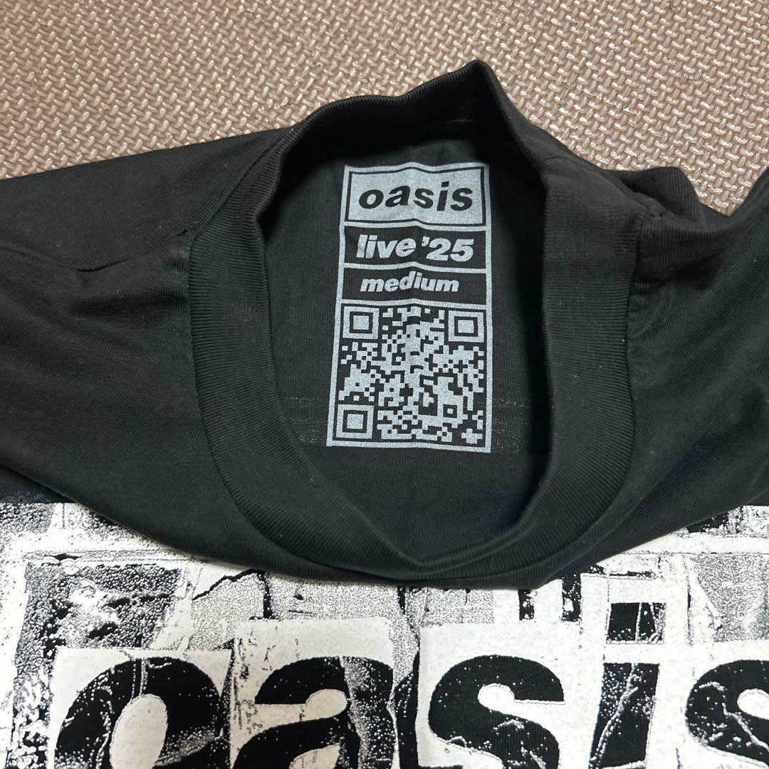 oasis live'25 Tシャツ Mサイズ 黒