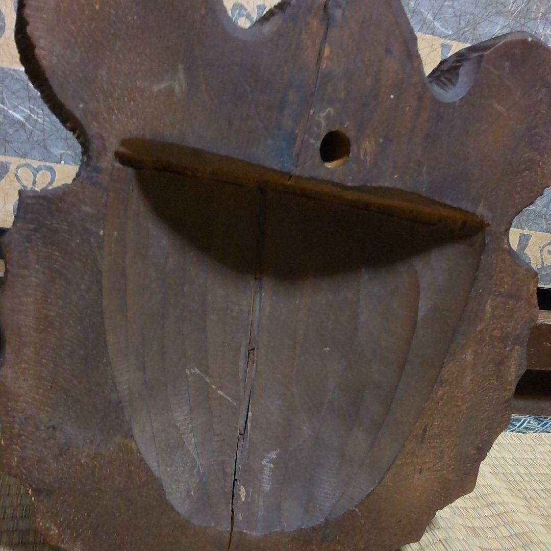 熊　クマ　木彫　壁掛　置物