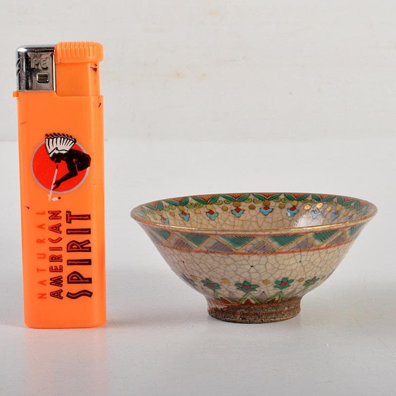 色絵金彩　花文　盃　酒盃　合わせ箱　M　6405