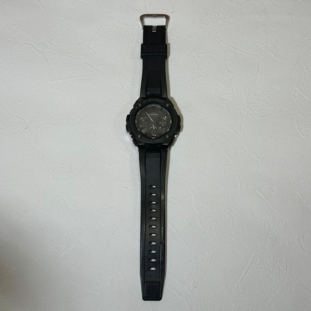 CASIO G-SHOCK ブラックラバーベルト　gst-w100g
