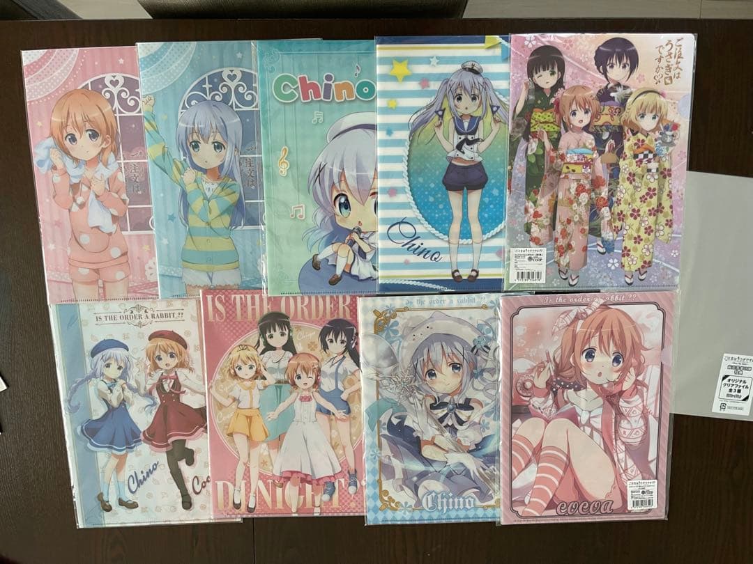 バラ売り可　ご注文はうさぎですか？　クリアファイル