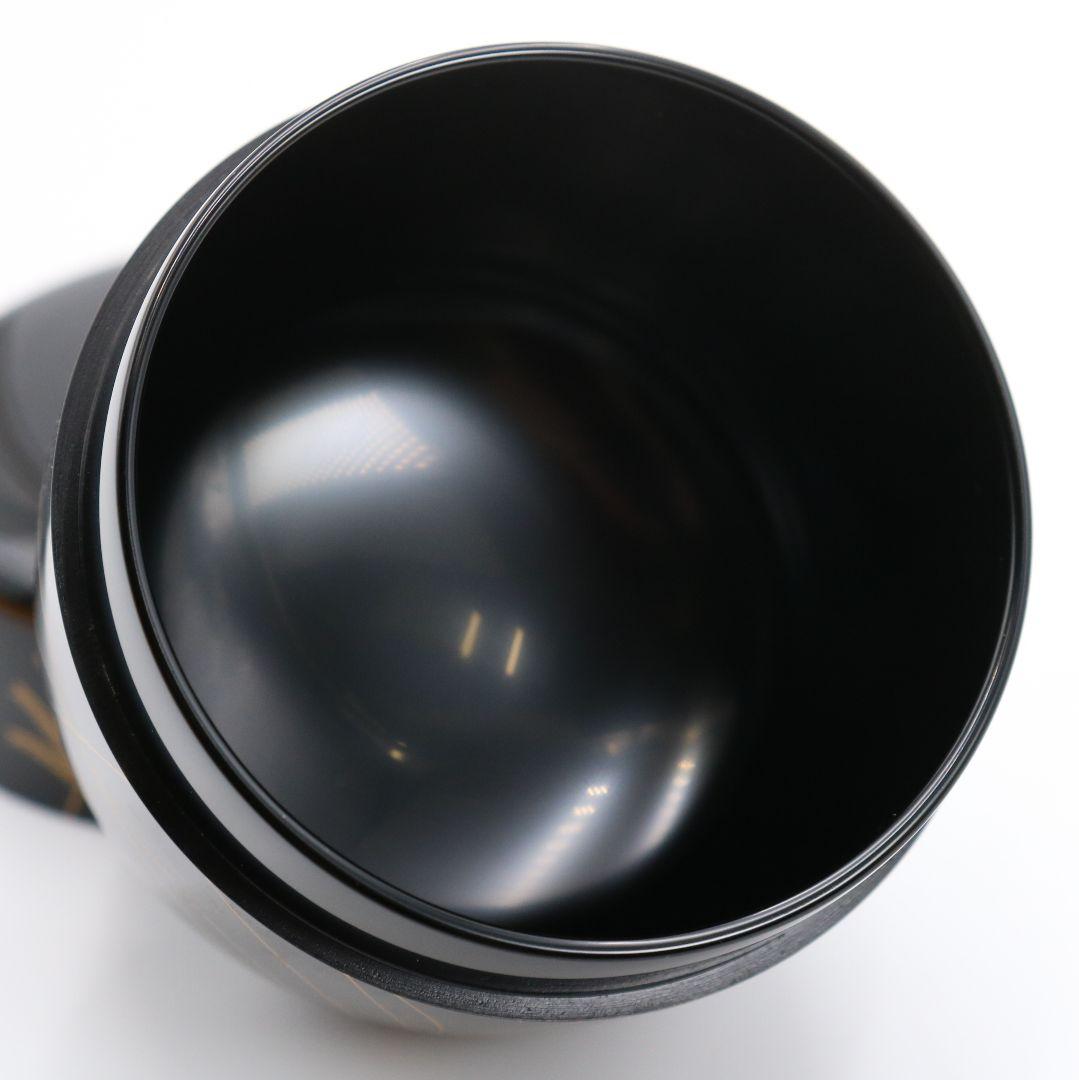 中村孝也作 鈴虫蒔絵中棗 金蒔絵 茶道具 共箱共布　V330　NT1