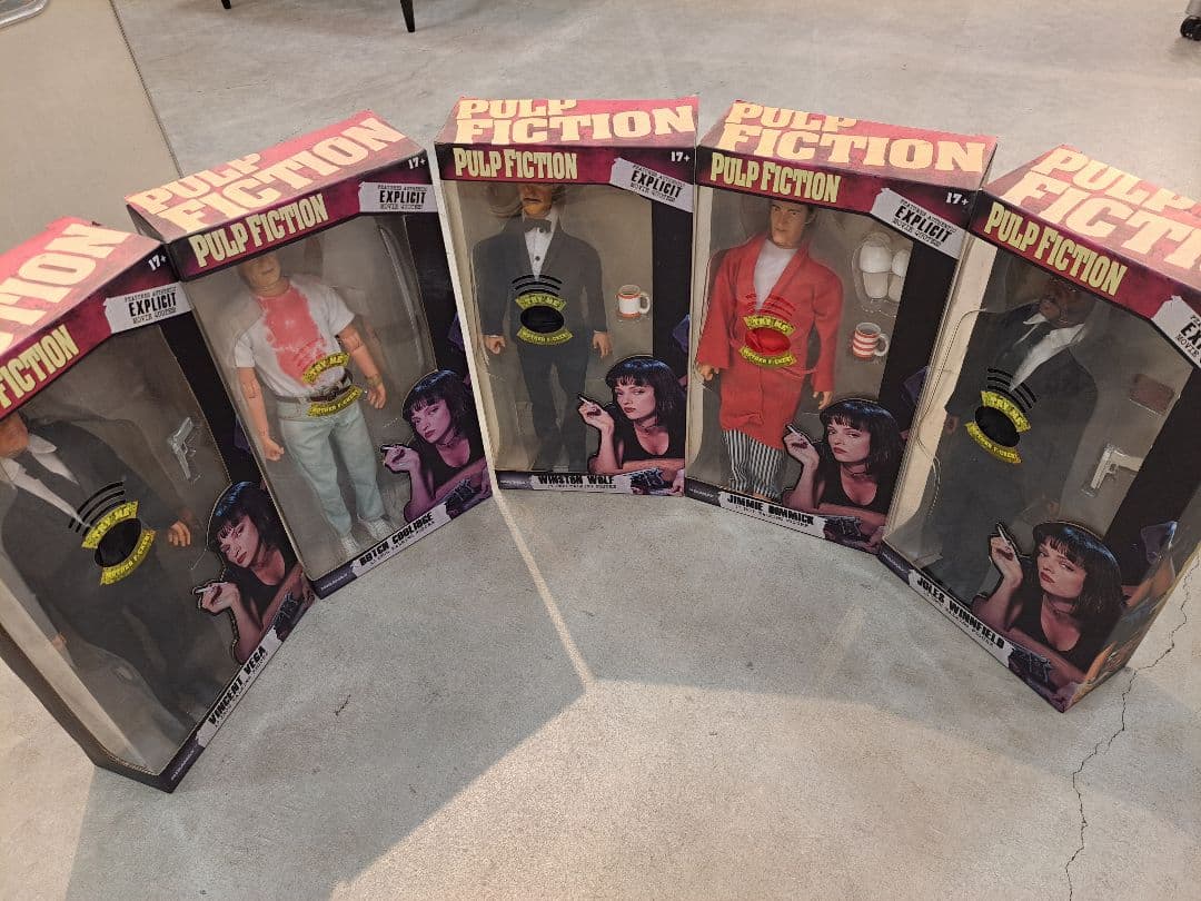 豆魚雷 「パルプ・フィクション」13インチ トーキングフィギュア 全5体セット