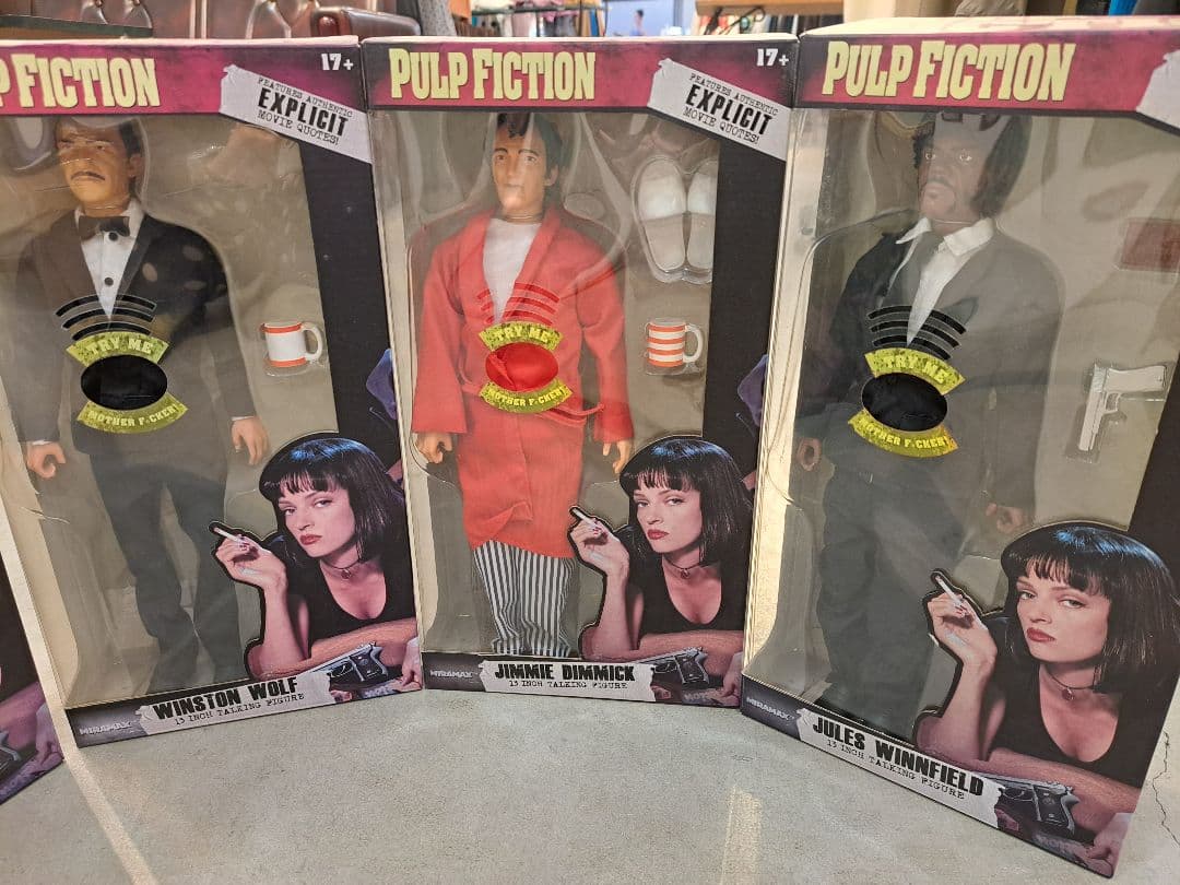 豆魚雷 「パルプ・フィクション」13インチ トーキングフィギュア 全5体セット