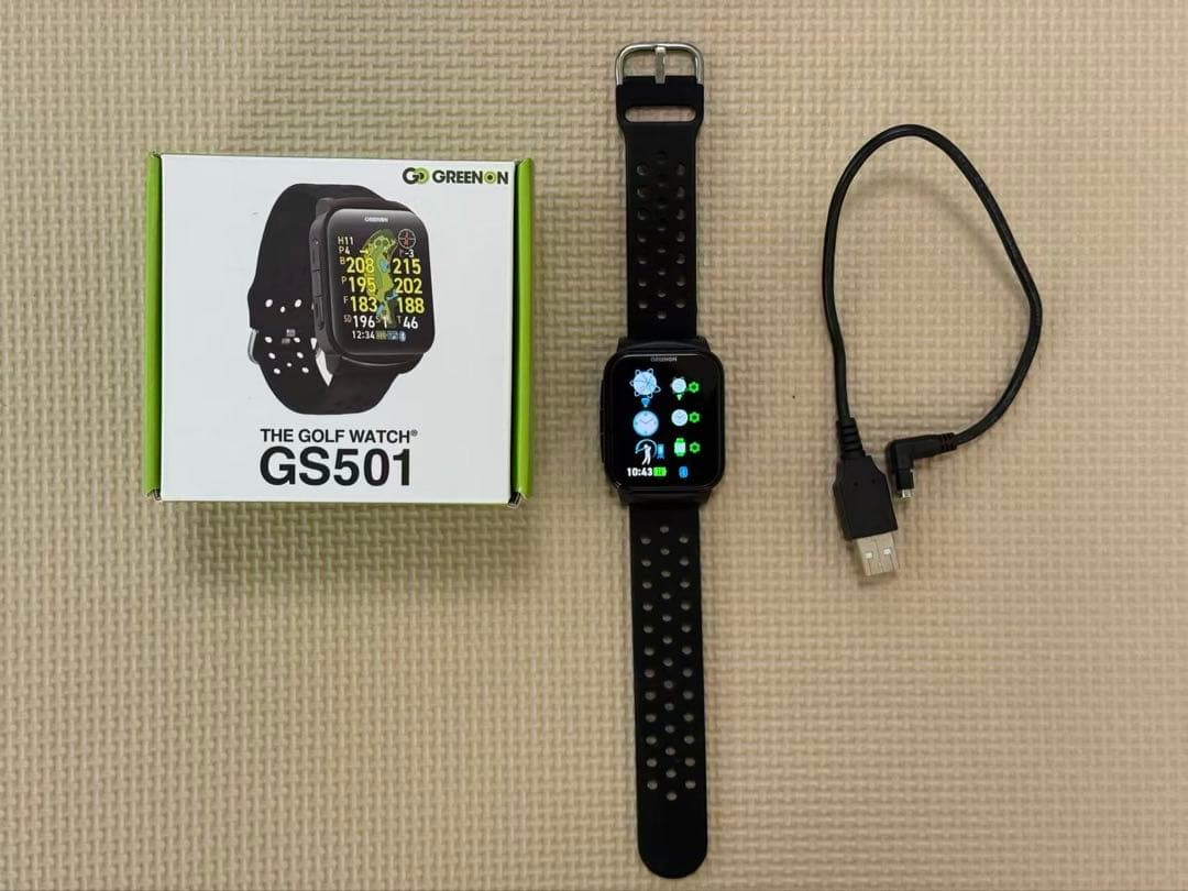 【美品】GREENON（グリーンオン）腕時計型 GPS距離計 GS501