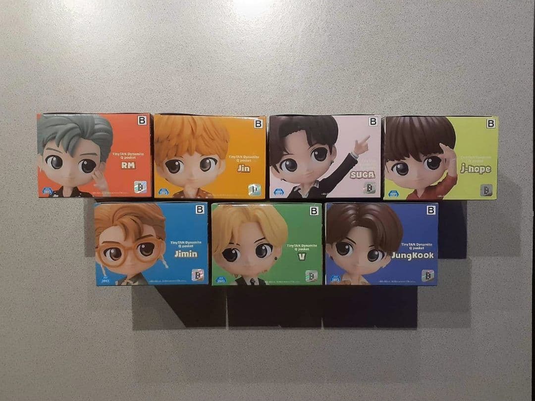 BTS タイニータン Qposket フィギュア Bカラー コンプリートセット