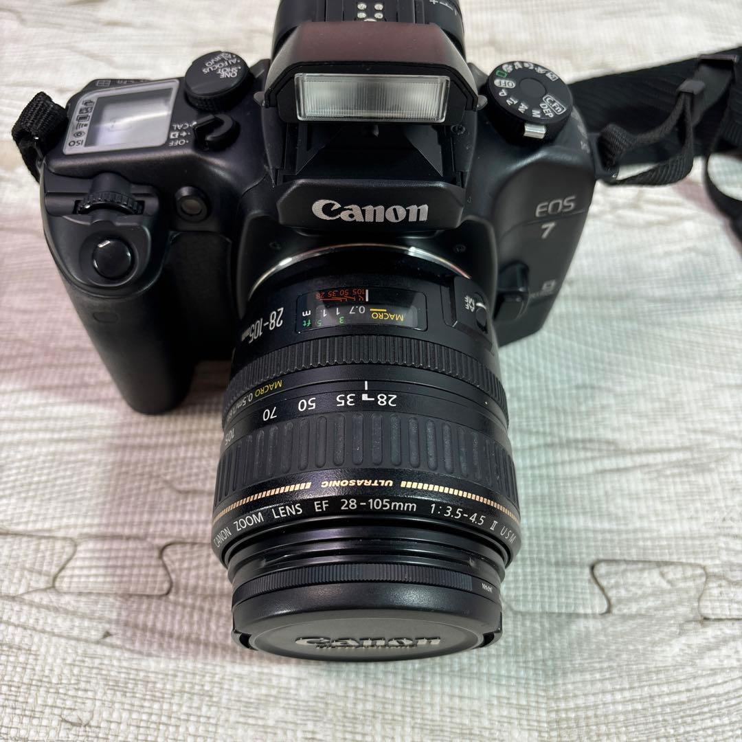 Canon EOS 7 一眼レフカメラ レンズ、バッグ付き