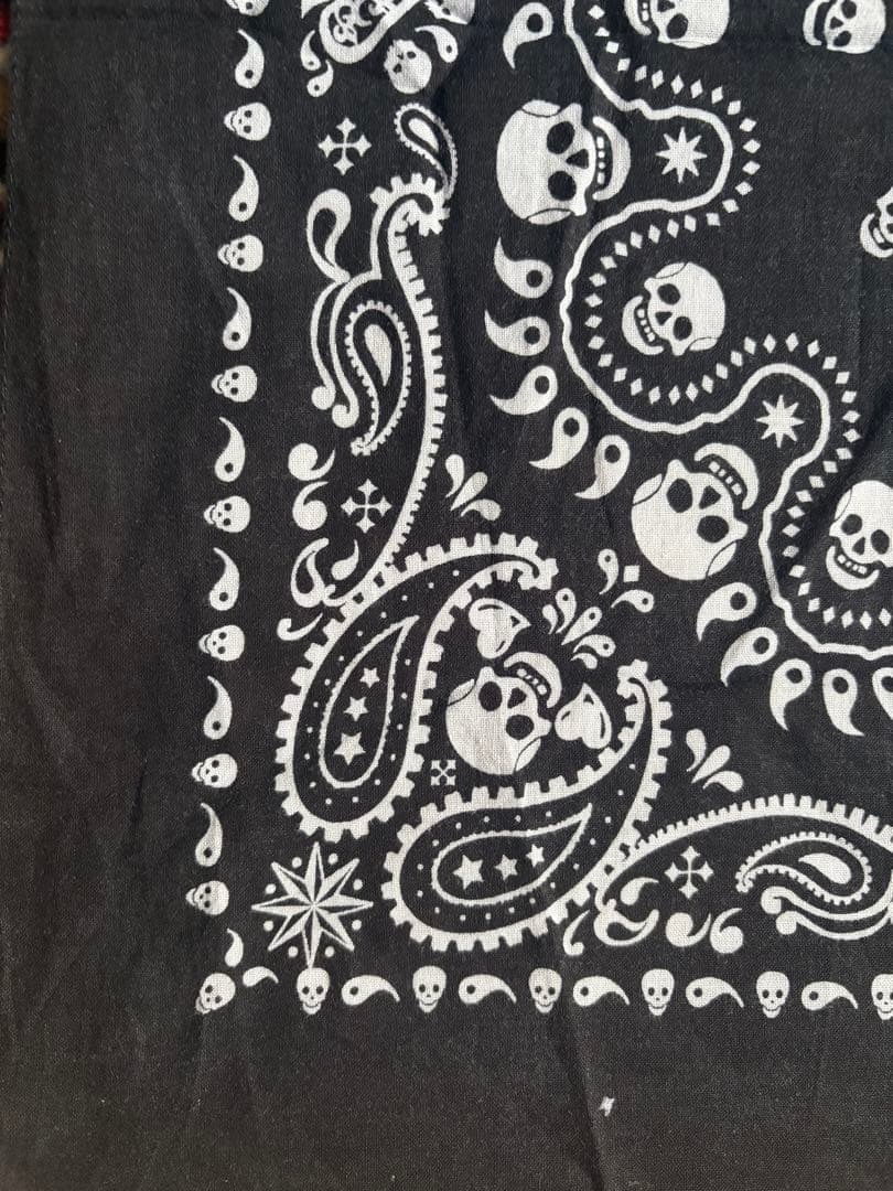 ジョニーデップ　愛用　スカル　バンダナ　 Johnny Depp