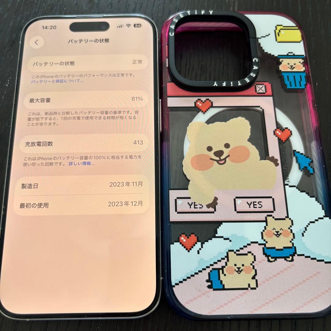 iphone15pro 256G CASETifyセット付き