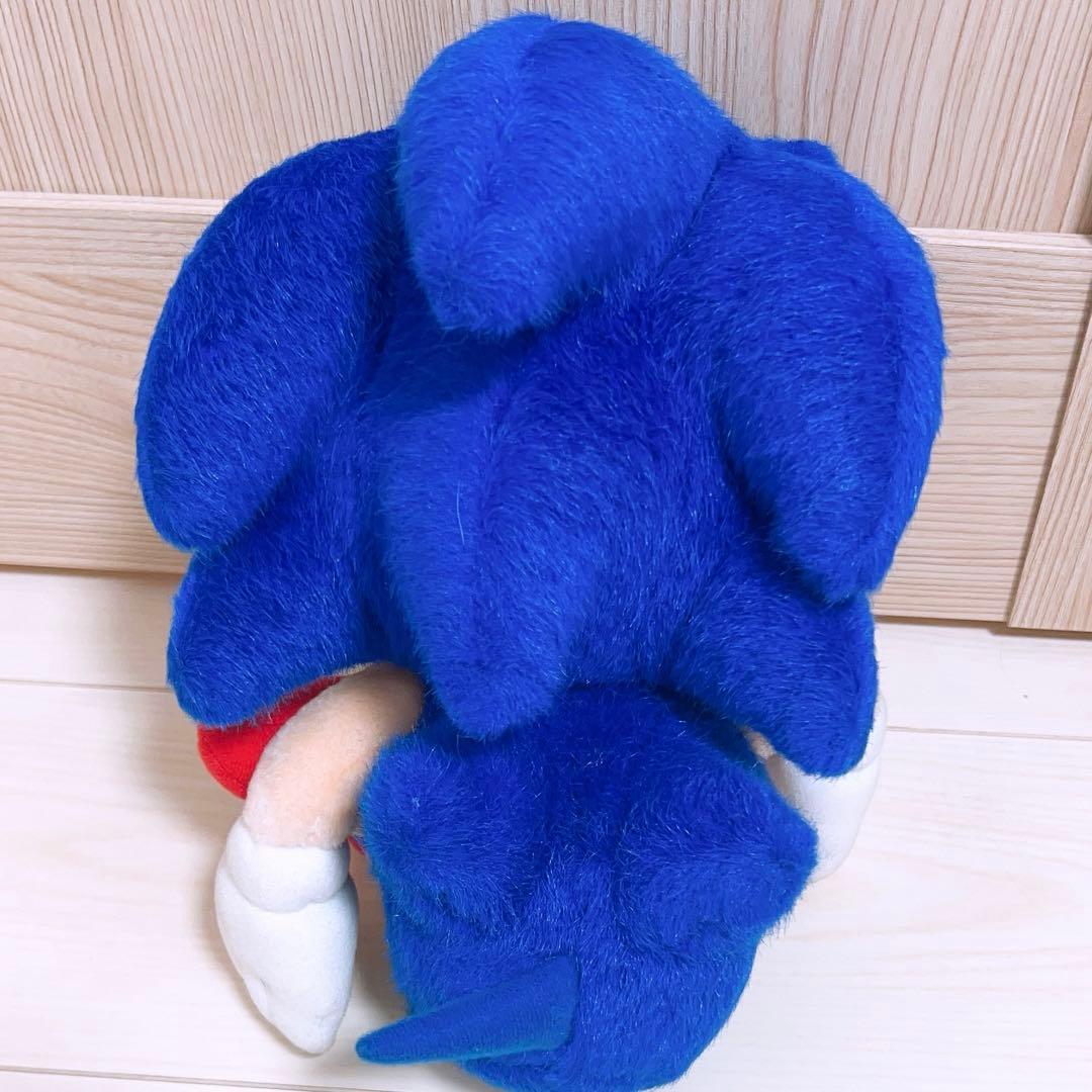 タグ付き SEGA 初代ソニック ザ ヘッジホッグ ぬいぐるみ 1991年製