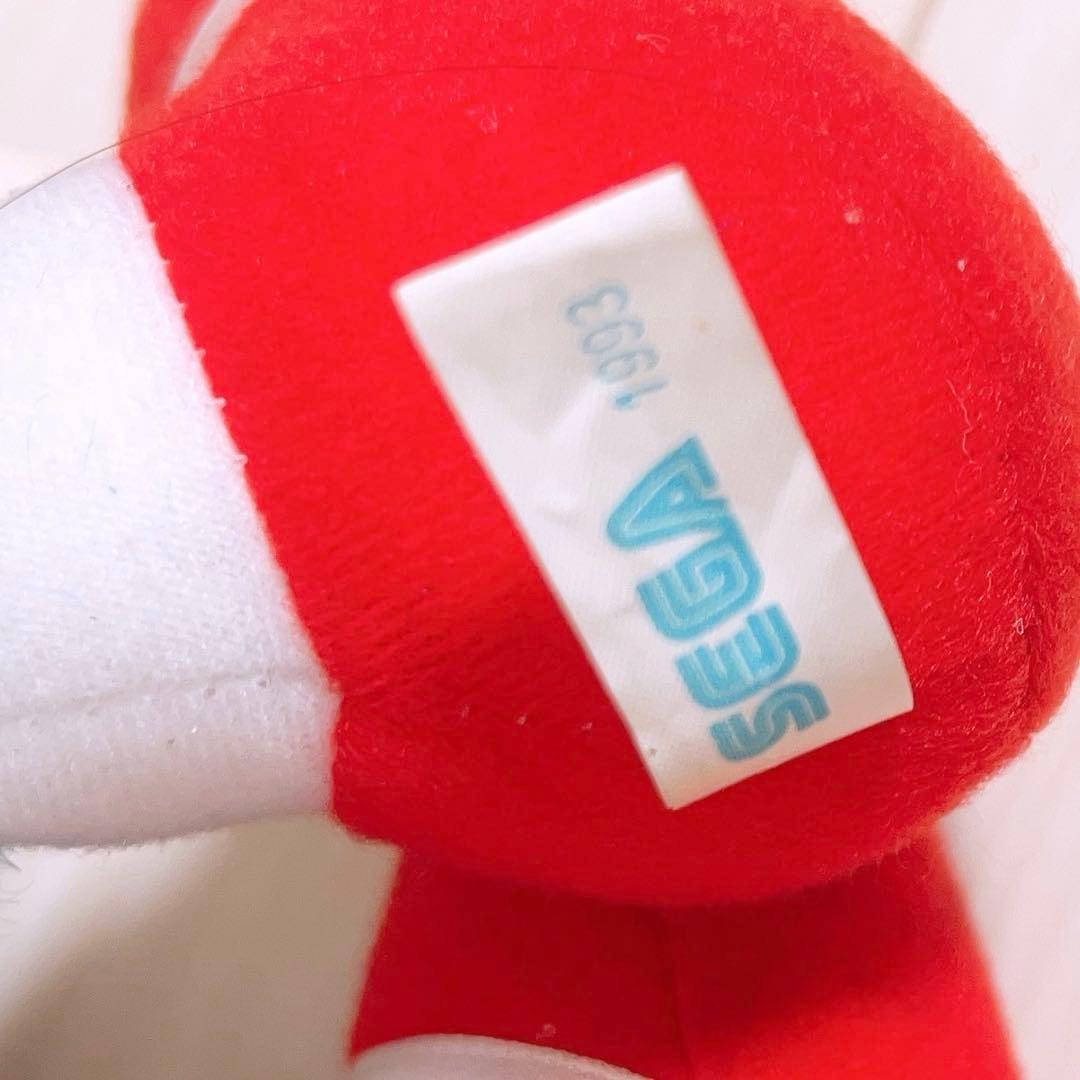 タグ付き SEGA 初代ソニック ザ ヘッジホッグ ぬいぐるみ 1991年製