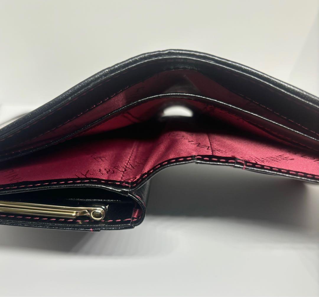 PINKY & DIANNE ソフトレオパード ヒョウ柄 口金 二つ折り財布