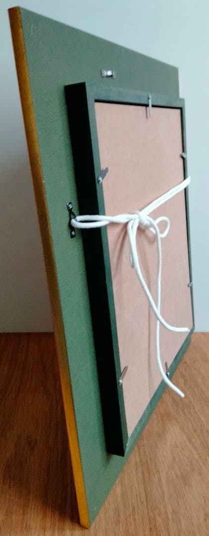 新作・油絵　窓辺のラベンダー　F3