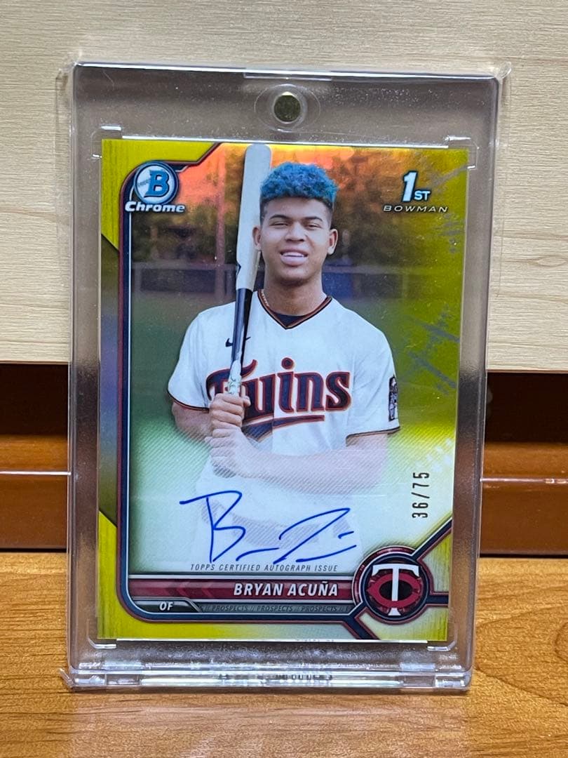Bryan Acuna 2022年直書き直筆サインカード　75枚限定
