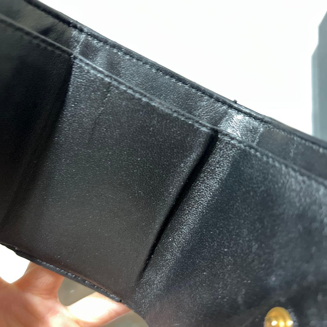 M.K　 SAINT LAURENT サンローラン三つ折り財布　ブラック