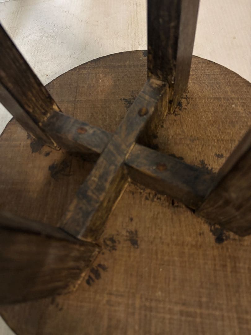 【希少2個セット‼️】昭和レトロ アンティーク ヴィンテージ風 丸椅子