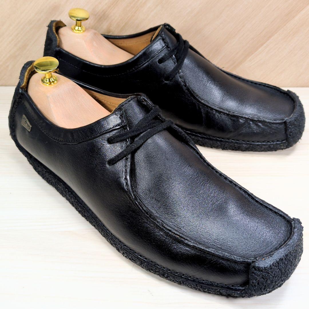 クラークス ナタリー 26.0cm レザー ワラビー ブラック S373