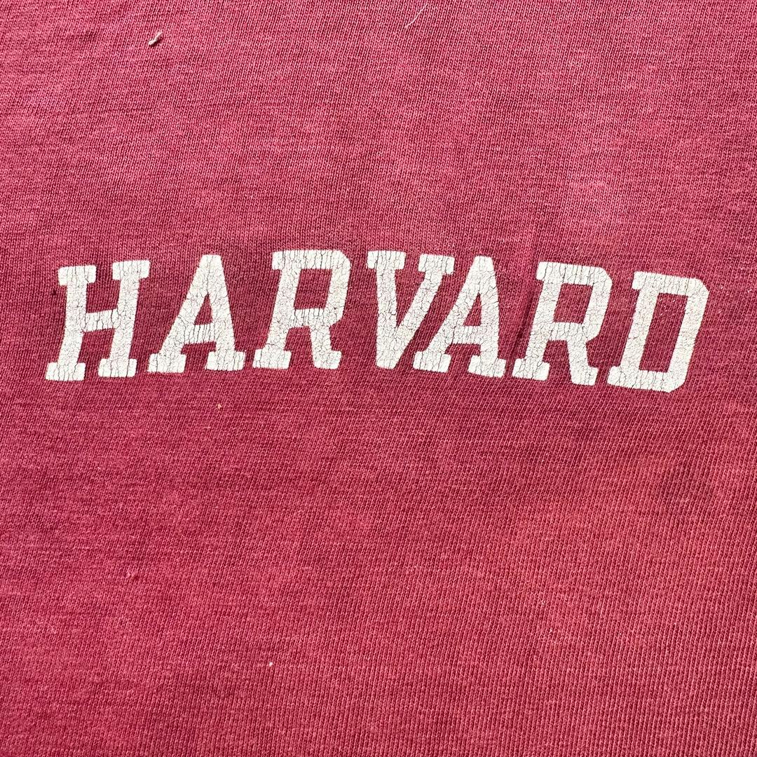 60s HARVARD COLLEGE champion リンガー Tシャツ
