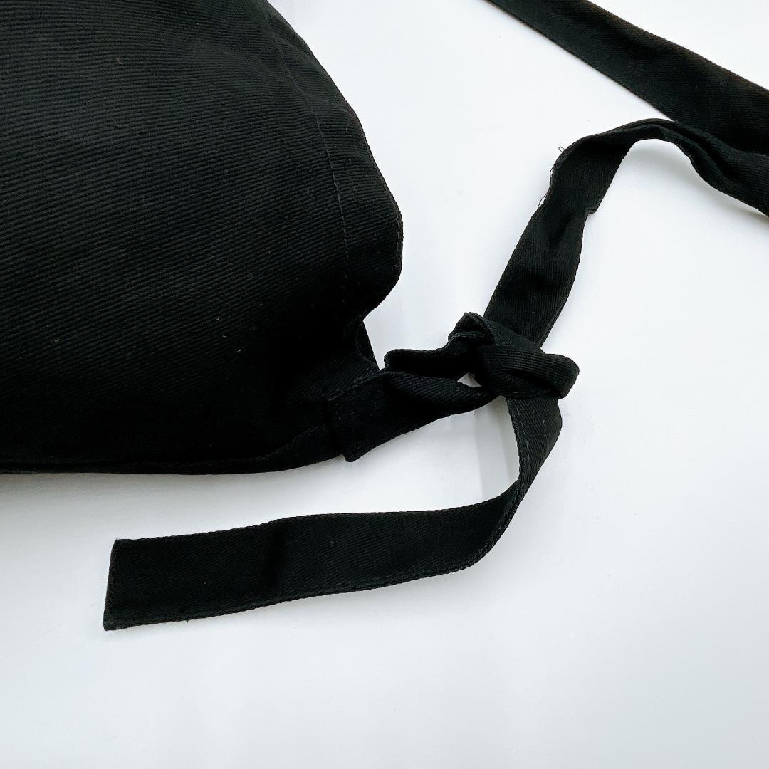 美品 ANN DEMEULEMEESTER ブラック ショルダーバッグ f285