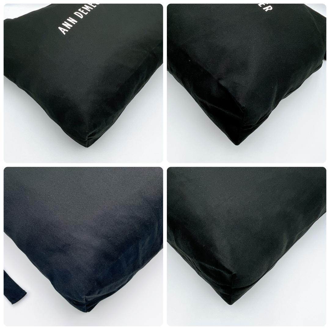 美品 ANN DEMEULEMEESTER ブラック ショルダーバッグ f285