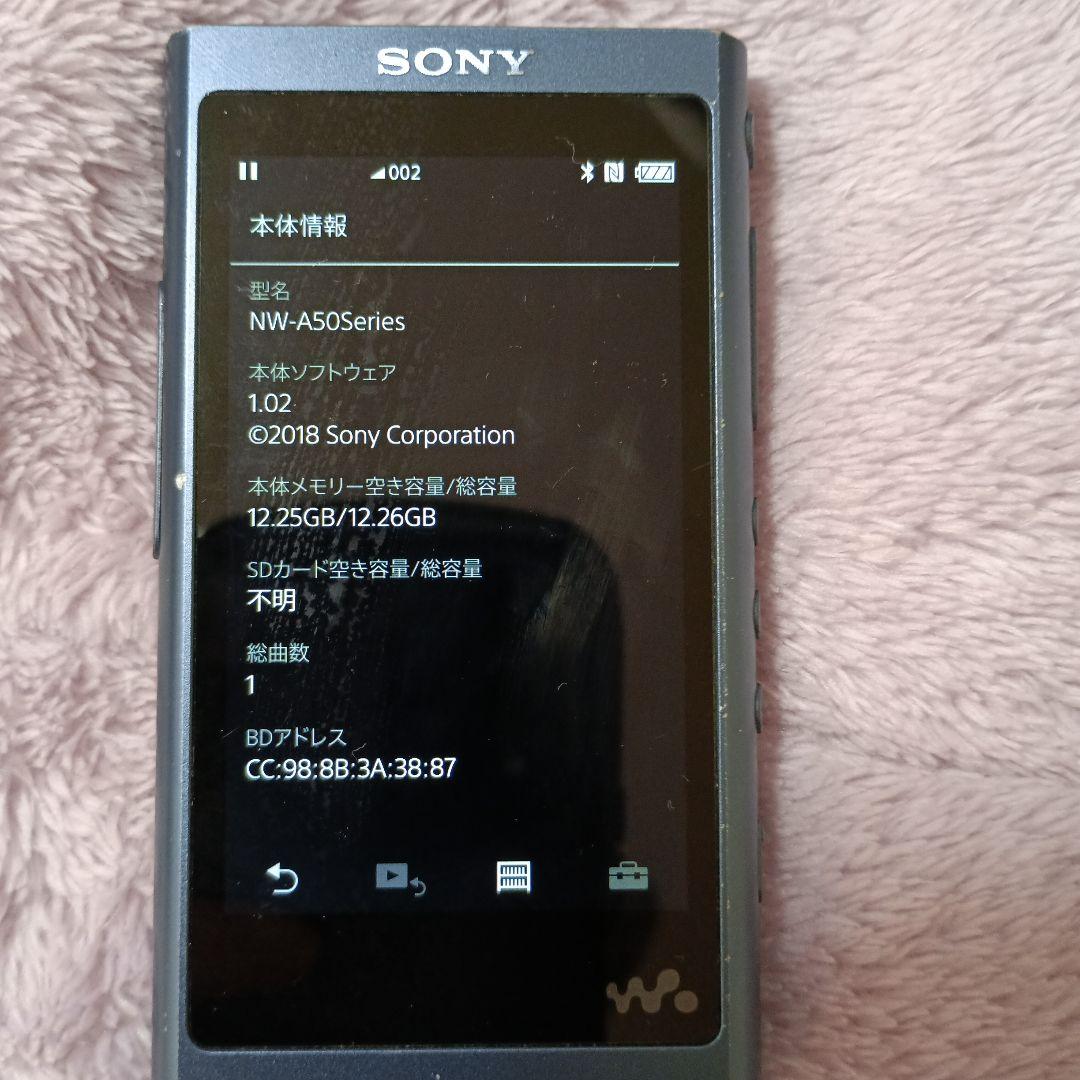【難あり】SONY ウォークマン NW-A55　16GB ムーンリットブルー